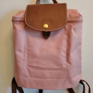 LONGCHAMP Le Pliage Nylon Canvas Backpack - Pinky